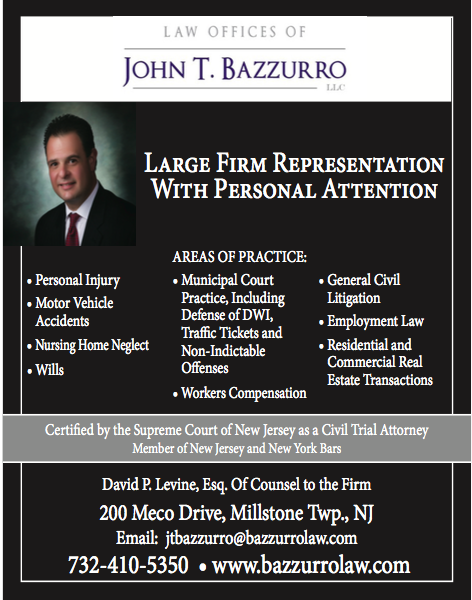 An ad for the law offices of John T Bazzurro