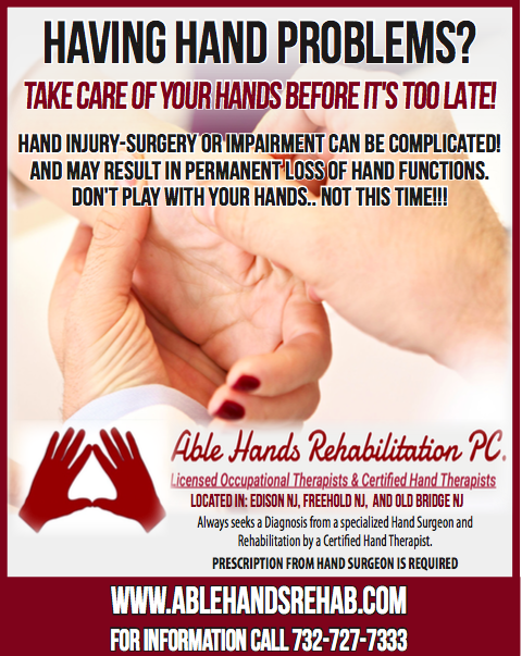 An Ad for hand injury awareness for Able Hands Rehab