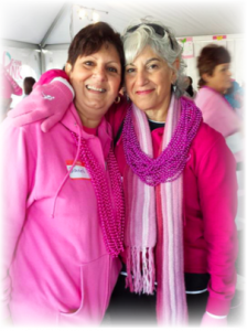 two women standing together at CSNJ's More Than Pink Walk
