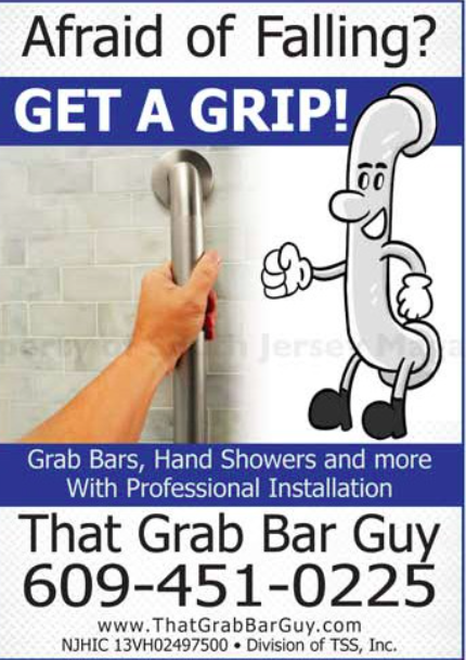 An Ad for That Grab Bar Guy, speaking about the risks of falling