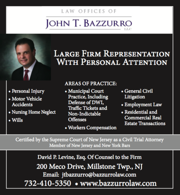 An ad for the law offices of John T Bazzurro
