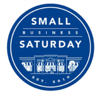 A small logo that reads small business Saturday
