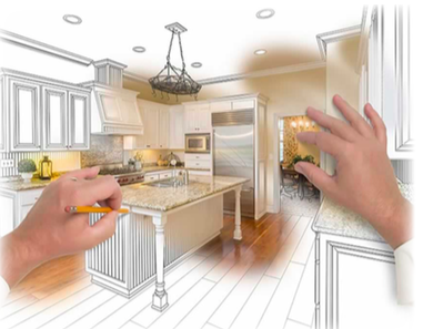 A drawing that is mid-completion, with two hands scribing the color to the image