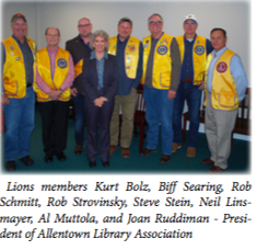 The group of people that comes together to form the lions, of the allentown library