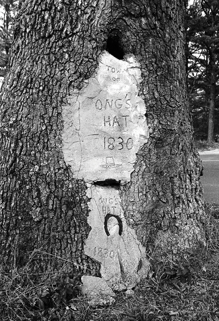Ong's Hat, circa early 1970s, a black and white photo of it