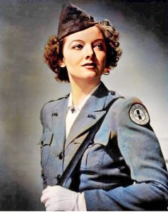Loy in her Red Cross Uniform